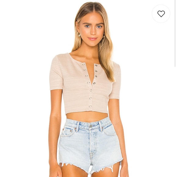 SOLD* NWT Lovers + Friends Pera Top in Tan REVOLVE - Picture 1 of 4